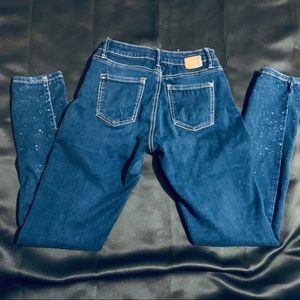 I&M splattered denim blue jeans junior size 5 - TT